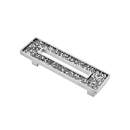 WISDOM STONE Carraway Cabinet Pull, 76mm 3in Center to Center, Polished Chrome 410476CH